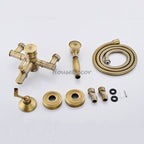 Antique Brass shower head wall mounted design additional view