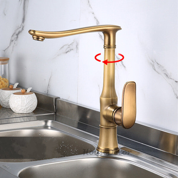 Modern kitchen sink mixer tap swivel spout additional view