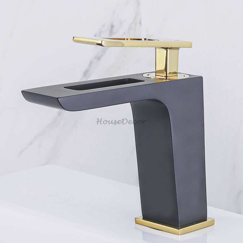 Modern bath shower mixer tap waterfall spout additional view