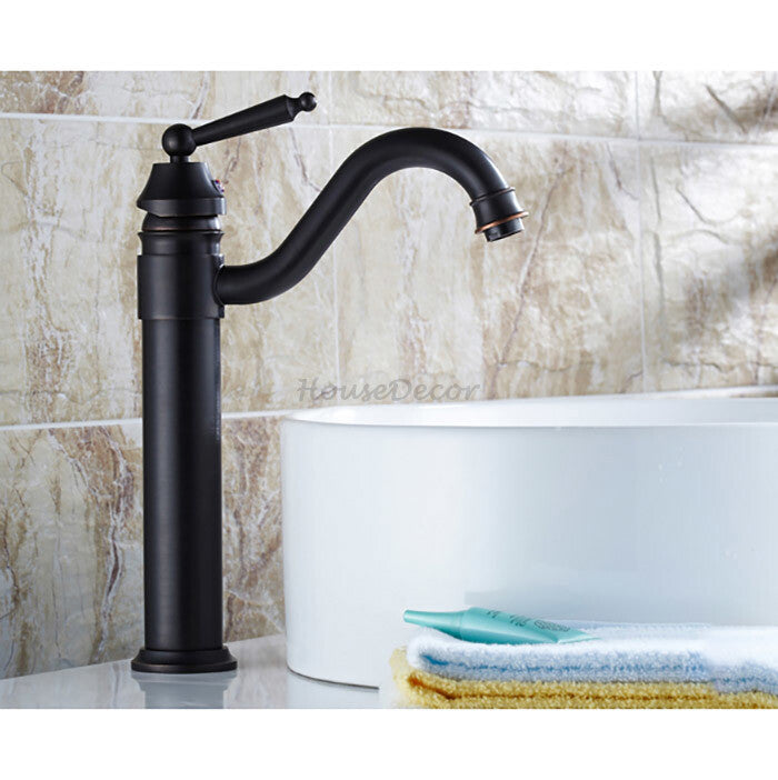 Black Brass bath shower mixer tap swivel spout detail view