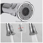 Modern kitchen sink mixer tap swivel spout additional view