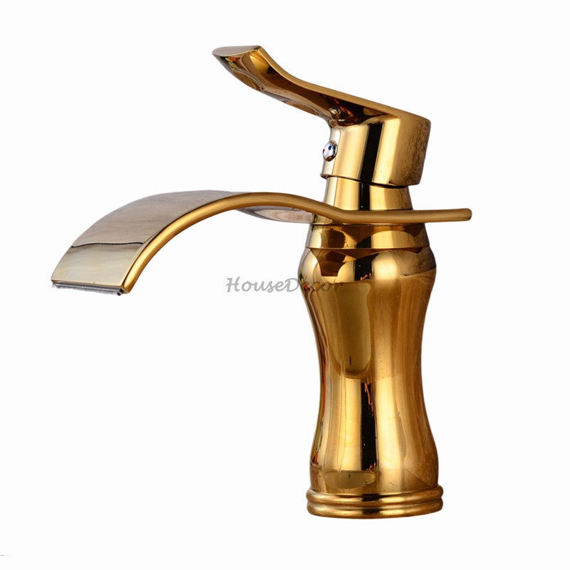 Modern bath shower mixer tap waterfall spout additional view