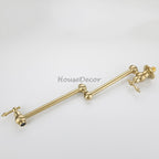 Modern Brass kitchen sink mixer tap swivel spout additional view