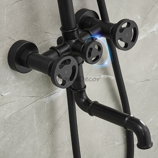 Modern Brass bath shower mixer tap detailed product view additional view