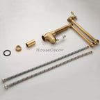 Modern kitchen sink mixer tap swivel spout additional view