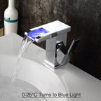 Modern bath shower mixer tap waterfall spout additional view
