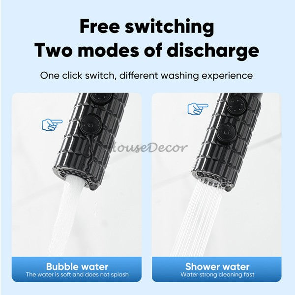 Modern kitchen sink mixer tap pull out spray additional view
