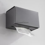 Modern toilet paper holder wall mounted design detail view