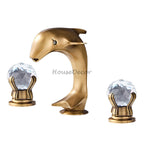 Modern bath shower mixer tap dual handle control main view