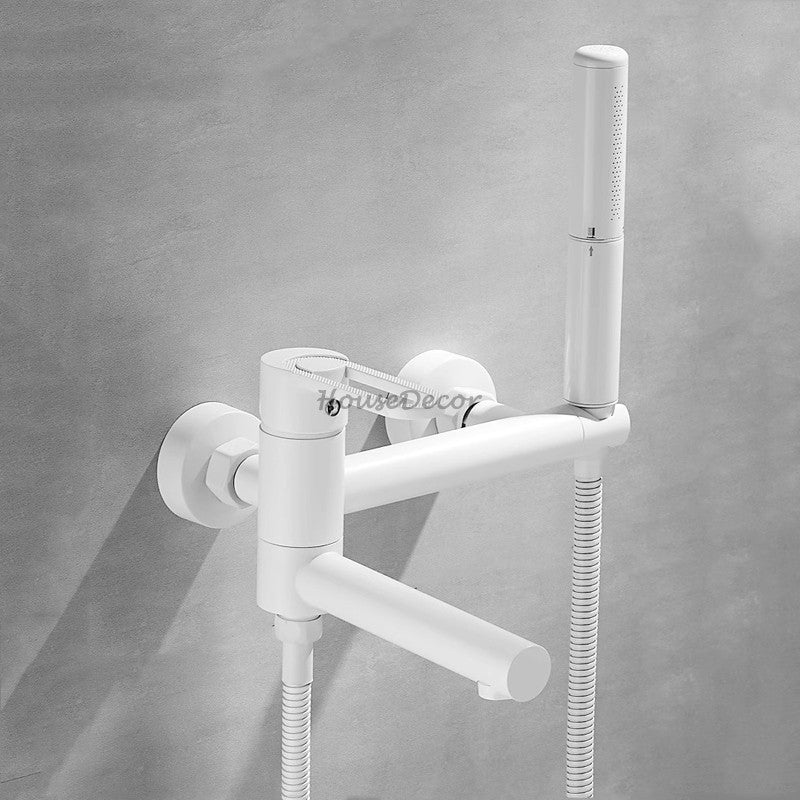 Brass bath shower mixer tap handheld shower set additional view