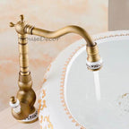 Antique Brass bath shower mixer tap detailed product view detail view