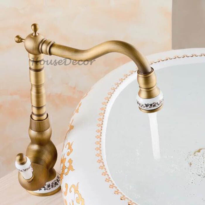 Antique Brass bath shower mixer tap detailed product view detail view