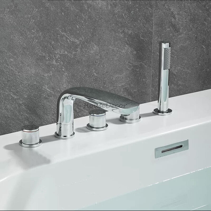 Modern bath shower mixer tap pull out spray additional view