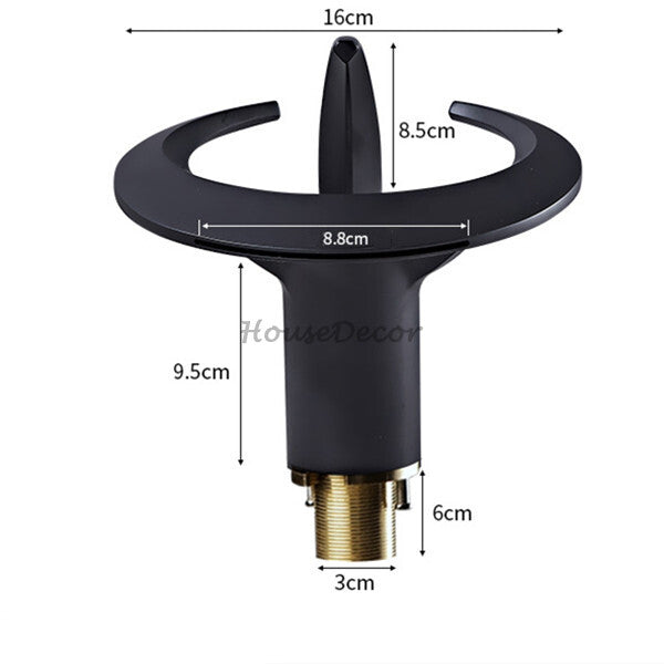 Modern bath shower mixer tap waterfall spout additional view