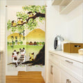 Modern Fabric doorway curtain room divider design main view