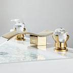 Modern bathroom basin mixer tap waterfall spout additional view