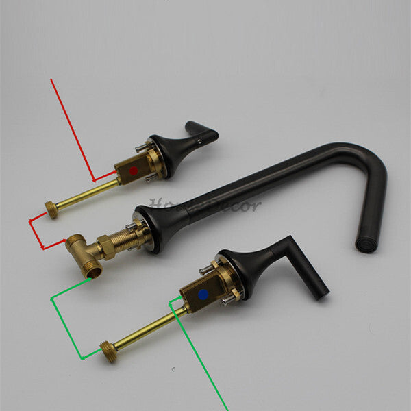 Modern bath shower mixer tap swivel spout additional view