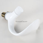 Modern bathroom basin mixer tap waterfall spout additional view