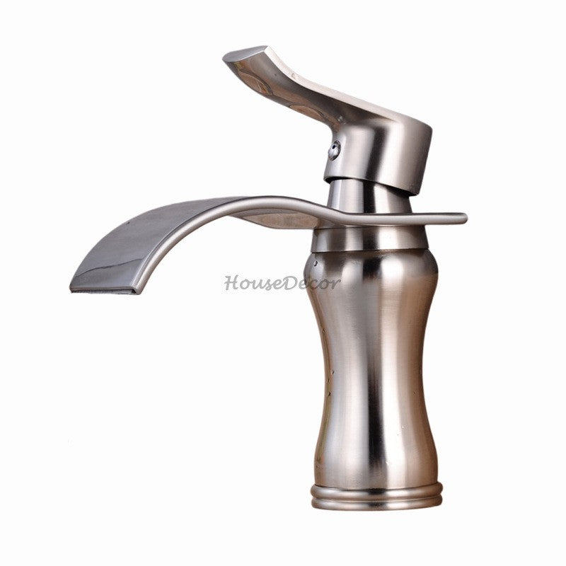 Modern bath shower mixer tap waterfall spout additional view
