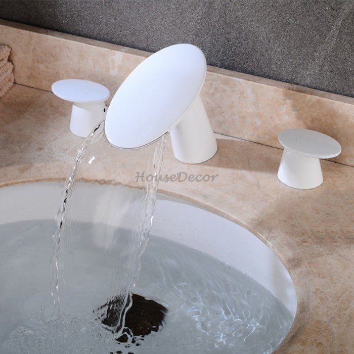 Modern bath shower mixer tap waterfall spout additional view