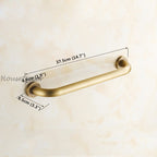 Modern bathroom grab bar safety grip detail view