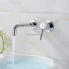 Modern bath shower mixer tap swivel spout detail view