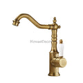 Modern bath shower mixer tap swivel spout detail view