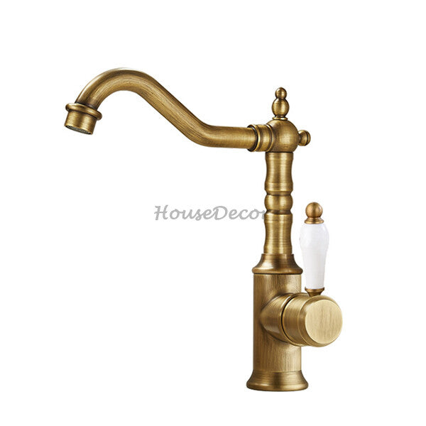 Modern bath shower mixer tap swivel spout detail view