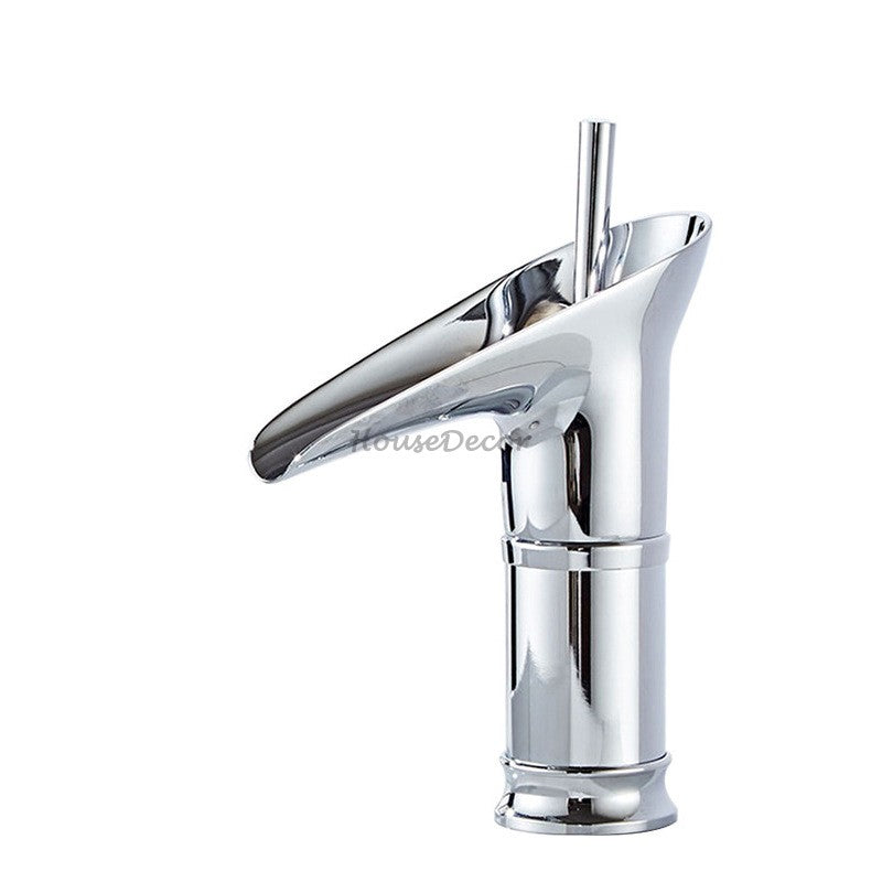 Antique Brass bath shower mixer tap waterfall spout additional view