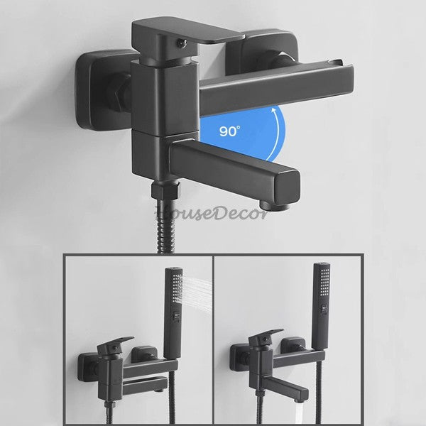 Modern bath shower mixer tap wall mounted design additional view