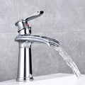 Modern bath shower mixer tap waterfall spout main view