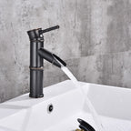 Black bath shower mixer tap deck mounted design detail view