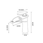 Modern bath shower mixer tap waterfall spout additional view