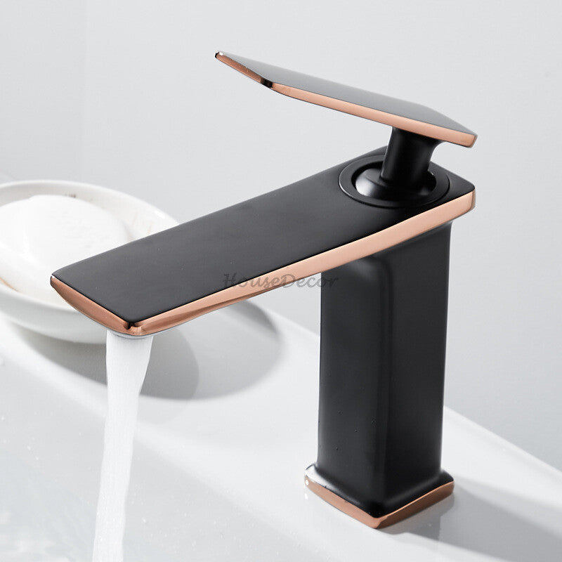 Brass bath shower mixer tap deck mounted design detail view