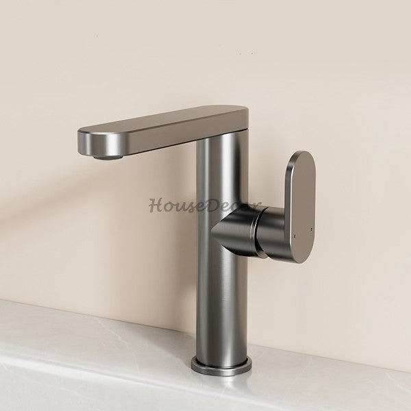 Modern bath shower mixer tap swivel spout detail view