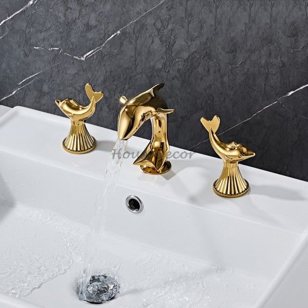 Modern bath shower mixer tap dual handle control additional view