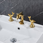 Modern bath shower mixer tap dual handle control additional view