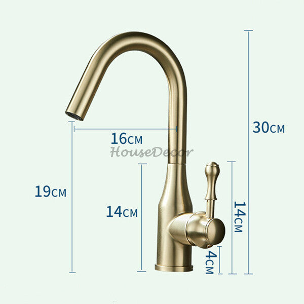 Modern kitchen sink mixer tap swivel spout additional view