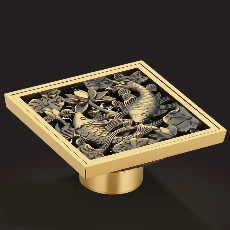 Bronze shower drain detailed product view additional view