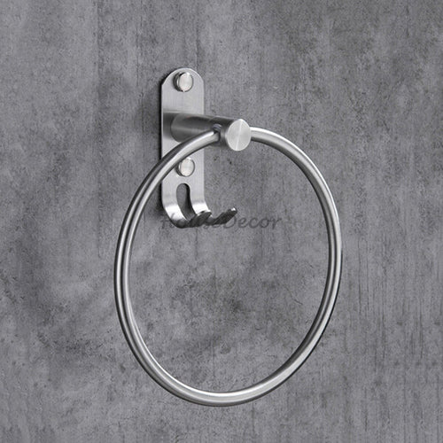 Modern Stainless Steel towel ring detailed product view detail view