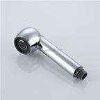 Chrome bath shower mixer tap pull out spray main view