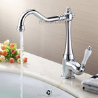 Modern Ceramic kitchen sink mixer tap swivel spout main view