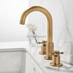 Modern bath shower mixer tap dual handle control additional view