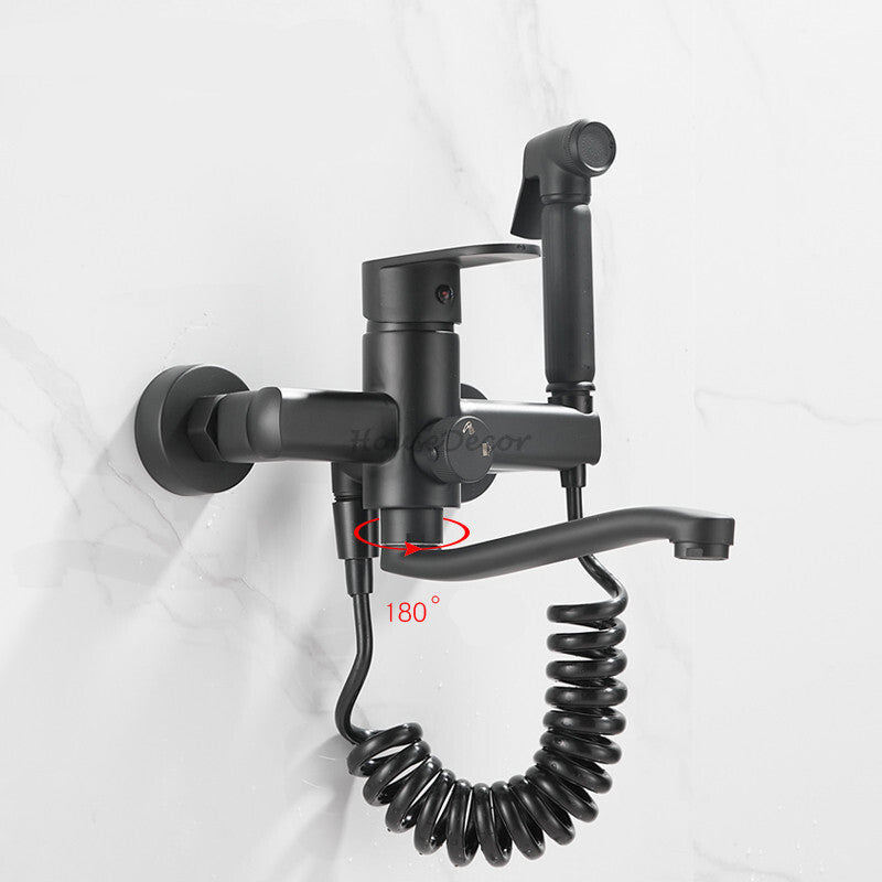 Modern bath shower mixer tap swivel spout additional view