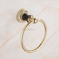 Modern towel ring wall mounted design detail view
