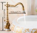 Antique Brass bath shower mixer tap detailed product view additional view