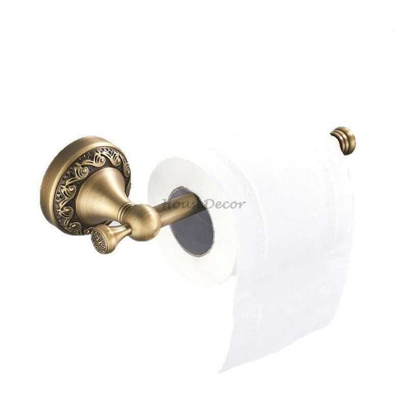 Antique Brass towel rack detailed product view detail view