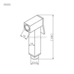 Chrome shower head detailed product view detail view