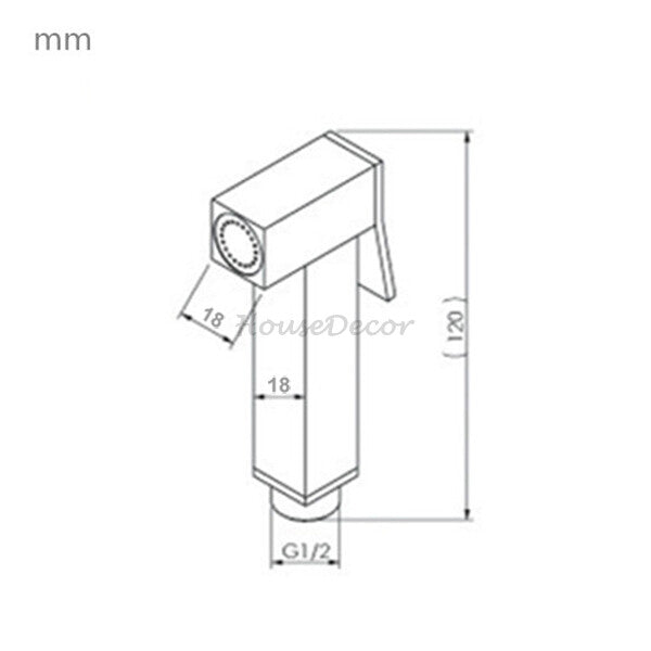Chrome shower head detailed product view detail view