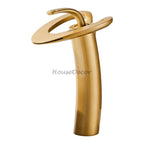 Modern bath shower mixer tap waterfall spout main view